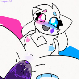 abdominal_bulge anthro anthro_on_anthro anthro_penetrated belly belly_blush blue_blush blue_eyebrows blue_eyes blue_nipples blue_paw blue_paws blue_wings blush bodily_fluids body_blush bouncing_breasts breasts cheek_tuft chest_tuft circle_eyebrows clitoris crystal cum cum_in_vagina cum_inside diamond_(marking) duo ejaculation eyebrows eyelashes faceless_anthro faceless_character faceless_male facial_tuft feathered_wings feathers female flapping_wings fluffy fluffy_chest freckles fur fur_markings genital_fluids genitals glistening glistening_belly glistening_eyes grey_mouth grey_tongue hair hand_on_leg hand_on_thigh happy head_tuft heart_eyes heart_nipples heart_symbol heterochromia male male/female markings nipples open_mouth penetration penile penile_penetration penis penis_in_vagina pink_blush pink_eyebrows pink_eyes pink_nipples purple_blush purple_body purple_clitoris purple_markings purple_penis purple_wings spread_legs spread_wings spreading star_eyes teeth tongue tuft vaginal vaginal_fluids vaginal_fluids_on_penis vaginal_penetration vulva white_body white_freckles white_fur white_hair wings zeropointfluff crystal_(zeropointfluff) canid canine felid feline hybrid mammal 1:1 2d_animation animated frame_by_frame