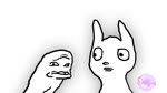 ambiguous_gender anthro artist_watermark bar_emanata dialogue duo emanata humor looking_aside looking_at_another pooping surprised talking_to_another teeth tongue wide_eyed wince wrinkles yelling epilepsy_warning sound_warning spangles jagay_(va) domestic_cat felid feline felis humanoid mammal 16:9 2022 2d_animation animated digital_media_(artwork) english_audio english_description frame_by_frame hi_res meme short_playtime sound voice_acted webm widescreen