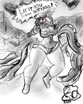 anthro anthrofied armor big_breasts bikini_armor breasts cliffs female gun gunshot huge_breasts profanity ranged_weapon red_eyes solo speech_bubble tentacles thick_thighs unconvincing_armor weapon wide_hips iideek animal_crossing doom_(series) doom_eternal id_software microsoft nintendo doom_slayer isabelle_(animal_crossing) canid canine canis domestic_dog mammal shih_tzu tentacle_creature toy_dog 2020 4:5 absurd_res crossover hi_res