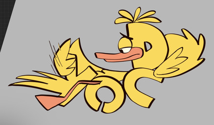 half-closed_eyes hand_behind_head male masturbation narrowed_eyes solo yellow_body srirachamander pbs wordworld duck_(wordworld) anatid anseriform avian bird duck hi_res
