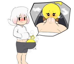 alternate_species balls blush bottomwear breath clothing deep_throat duo eyelashes fellatio female female_penetrated floating genitals hair hand_in_pocket hands_in_both_pockets heart_eyes heart_symbol hoodie human_penetrating humanized larger_male light_body light_skin looking_away looking_pleasured male male/female male_penetrating male_penetrating_female musk not_furry oral oral_penetration penetration penile penile_penetration penis penis_in_mouth pockets sex sharing_clothing shorts size_difference smaller_female submissive submissive_female topwear vein veiny_penis dizzytizzy mario_and_luigi_(series) mario_bros nintendo starlow boo_(mario) human mammal sphere_creature star_sprite waddling_head 2021 digital_drawing_(artwork) digital_media_(artwork) hi_res unavailable_at_source