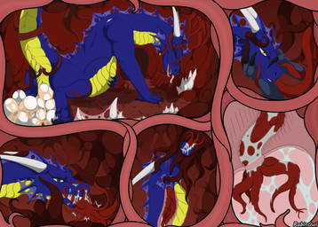 anal anal_penetration anus belly big_belly bodily_fluids corruption egg egg_insertion female feral genital_fluids genitals hive huge_belly infestation intersex intersex/female open_mouth oviposition ovipositor parasite penetration pregnant pregnant_female pregnant_feral presenting sex smile solo tail tentacle_penetration tentacle_sex tentacles tongue vaginal_oviposition vulva rubin_owl mythology dragon mythological_creature mythological_scalie scalie absurd_res comic hi_res