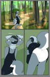 anthro bent_over butt clean_diaper clothed clothing comic detailed_background diaper diaper_fetish digital_media_(artwork) female fur hair hi_res maynara raised_tail rear_view solo tail wearing_diaper