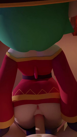 anus bottomless bottomless_female butt butt_jiggle clothed clothed_female clothing cosplay dress duo faceless_character faceless_male female female_on_top from_behind_position genitals gloves green_hair hair handwear human_on_humanoid interspecies jiggling male male/female not_furry nude_male on_lap on_top partially_clothed penetration penile penile_penetration penis penis_in_vagina plap plap_(sound) pokephilia rear_view red_clothing sex small_waist sound_effects vaginal vaginal_penetration vulva white_body white_skin marbearis konosuba:_god's_blessing_on_this_wonderful_world! nintendo pokemon megumin_(konosuba) mia_(marbearis) gardevoir generation_3_pokemon human humanoid mammal pokemon_(species) 3d_(artwork) 3d_animation animated digital_media_(artwork) shaded short_playtime sound voice_acted