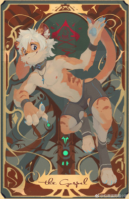 4_toes adolescent anthro bent_over black_boxer_briefs black_clothing black_underwear blue_pawpads boxer_briefs card clothed clothing digitigrade feet footwear hair handpaw jewelry kemono male navel necklace pawpads paws slim smile socks solo stirrup_socks toes topless underwear white_hair wristband young nekokaii hu_ku_li_(milkybot) felid mammal pantherine tiger hi_res signature watermark