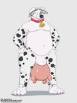 animal_genitalia bodily_fluids cow_costume cowbell cum cum_drip dripping feet genital_fluids genitals male paws sheath slightly_chubby teats toes udder_balls udders cudacore pascal_(cudacore) hi_res