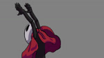 2_horns 5_fingers black_arms black_body black_eyes black_legs cloak clothing female fingers grey_background holding_melee_weapon holding_object holding_sword holding_weapon horn jumping melee_weapon midair nail_(weapon) nails red_cloak red_clothing simple_background solo standing sword throwing throwing_object weapon sharpski hollow_knight team_cherry hornet_(hollow_knight) arthropod 16:9 2024 animated digital_media_(artwork) hi_res no_sound short_playtime webm widescreen