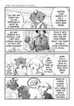 2020 4koma 5_fingers abs aniapt_(manga) anthro apron barazoku beverage biceps black_nose blush bodily_fluids box canid canine canis cheek_tuft chibi chien closed_smile clothed clothing comic conjoined_speech_bubble container cross-popping_vein dessert dialogue digital_media_(artwork) domestic_dog duo english_text expression_avatar eyes_closed facial_tuft fingers fluffy fluffy_tail food forced_smile four_frame_image greyscale hair happy hi_res holding_object hoodie inner_ear_fluff irregular_speech_bubble male male/male mammal mephitid messy_hair monochrome mouth_closed multicolored_body necktie open_mouth pattern_background pecs screentone simple_background skunk smile speech_bubble sweat sweatdrop tail tapirclip text thought_bubble tight_clothing tight_topwear topwear tuft two_tone_body vein