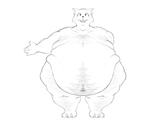 amputee anthro arm_hair arm_scar belly belly_hair big_belly body_hair chest_hair disability fangs front_view hanging_belly huge_belly leg_hair looking_at_viewer love_handles male mature_anthro mature_male missing_arm moobs morbidly_obese morbidly_obese_anthro morbidly_obese_male navel nipples nude obese obese_anthro obese_male open_mouth open_smile overweight overweight_anthro overweight_male scar smile solo teeth thick_thighs whiskers wide_hips dorkass deltarune undertale_(series) cat_dad_(deltarune) domestic_cat felid feline felis mammal 2021 absurd_res black_and_white digital_drawing_(artwork) digital_media_(artwork) full-length_portrait hi_res model_sheet monochrome portrait