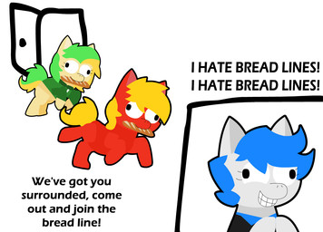 bread female feral food group male surrounded text trio wings elianrandomworks hasbro my_little_pony mythology ponytown april_(ponytown) fez_(ponytown) twitter_(ponytown) earth_pony equid equine horse mammal mythological_creature mythological_equine pegasus pony english_text meme redraw