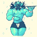 5_fingers abs anthro barazoku biceps big_pecs biped black_body black_fur butler fingers fur green_body green_fur looking_at_viewer male multi_head muscular muscular_anthro muscular_male pecs solo standing lose_it_mister ryozo epic_games european_mythology fortnite greek_mythology mythology cerberus_(fortnite) canid canid_demon canine canis cerberus demon hellhound mammal mythological_canine mythological_creature wolf 2024