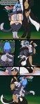 anthro balls big_breasts blue_hair bodily_fluids breast_play breast_suck breasts cum cum_in_vagina cum_inside dialogue female genital_fluids genitals hair huge_breasts jewelry lactating licking male milk nipple_fetish nipple_lick nipple_play nipples nude nude_anthro nude_female nude_male penetration penile penile_penetration penis_in_vagina profanity size_difference sucking text tongue vaginal vaginal_penetration vulva karnator atlyss kaji_(karnator) vivian_(atlyss) chimera poon_(atlyss) absurd_res comic english_text hi_res