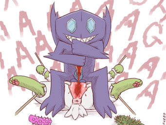 3_toes abuse anus arms_tied balls bdsm blue_balls blue_penis bondage bound butt cactus capsaicin clitoris dildo duo erection feet female feral food food_fetish food_play fully_bound fur gem_eyes genital_torture genitals green_markings grin hot_sauce leg_markings legs_tied looking_at_viewer lying male markings nude on_back pain penis plant plump_labia purple_body pussy_torture reddened_pussy screaming sex_toy sharp_teeth sitting_on_another smile socks_(marking) spiked_dildo spiked_sex_toy spikes spread_eagle spread_vulva spreading suffering tape teeth toes torture vulva vulva_spreading_tape white_body white_fur fuzzo nintendo pokemon generation_3_pokemon generation_4_pokemon humanoid legendary_pokemon pokemon_(species) sableye shaymin sky_forme_shaymin 2024 4:3 hi_res