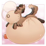 air_compressor air_inflation anthro belly belly_expansion belly_inflation big_belly brown_body brown_fur brown_hair butt canine_tail comic_panel expansion female fluffy fluffy_ears fluffy_hair fluffy_tail fur furniture hair hose hose_in_mouth hose_inflation huge_belly hyper hyper_inflation inflation inner_ear_fluff nude pawpads paws pink_background simple_background solo standing tail text transformation tube_bulge tuft white_background yellow_eyes ilmentosli canid canine mammal taur chromatic_aberration comic cover cover_art cover_page digital_media_(artwork) english_text hi_res