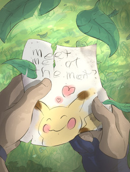 drawing_in_a_drawing first_person_view outside solo text the_creacher nintendo pokemon generation_1_pokemon human mammal pikachu pokemon_(species) absurd_res hi_res