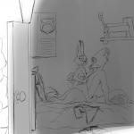 ambiguous_penetration anthro anthro_on_anthro bed bedroom book breasts buckteeth door female furniture group inside male male/female nude on_bed penetration scut_tail sex short_tail sitting stealth_sex straddling tail teeth cerebral_knievel disney zootopia judy_hopps nick_wilde canid canine fox lagomorph leporid mammal rabbit red_fox true_fox 1:1 greyscale hi_res monochrome