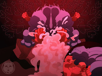 anal anal_penetration anthro balls bodily_fluids butt charm_(jewelry) choker cum cum_drip cum_in_ass cum_inside deep_kiss dominant dominant_male dripping duo ejaculation from_front_position genital_fluids genitals heart_symbol holidays jewelry kissing male male/male mating_press muscular muscular_anthro muscular_male necklace penetration penis saliva sex lucc_nudds mob_entertainment poppy_playtime smiling_critters valentine's_day catnap_(poppy_playtime) dogday_(poppy_playtime) canid canine felid feline mammal 4:3 absurd_res hi_res