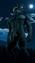 2_horns abs anthro balls big_penis body_size_growth expansion fangs flaccid foreskin fur genital_expansion genitals grey_body grey_fur growth horn huge_penis humanoid_genitalia humanoid_penis looking_at_viewer looking_down looking_down_at_viewer low-angle_view male muscle_growth muscular muscular_anthro muscular_male night nude outside pecs penis size_transformation solo teeth transformation yosebose julius_(anarchyreigns) bovid bovine mammal 3d_(artwork) 3d_animation 9:16 animated digital_media_(artwork) hi_res no_sound short_playtime webm