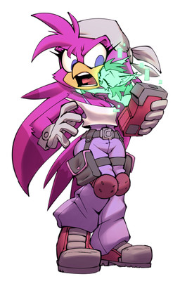 anthro beak bottomwear clothing computer crop_top denim denim_bottomwear denim_clothing duo electronics eyes_closed female gloves handwear hug jeans kerchief pants shirt topwear bigdad archie_comics sega sonic_riders sonic_the_hedgehog_(archie) sonic_the_hedgehog_(comics) sonic_the_hedgehog_(series) nicole_the_lynx wave_the_swallow wave_wingworth_(bigdad) avian bird digital_creature felid feline hirundinid lynx mammal oscine passerine swallow_(bird)