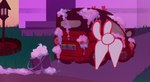 anthro bubble butt car compact_car dancing female outside shaking_butt silly solo vehicle bunnyv0 bunny_(character) lagomorph leporid mammal rabbit animated hi_res short_playtime