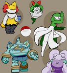2020 absurd_res ambiguous_gender anthro braixen breasts cheek_spots female fist fur gardevoir gardy_(oofrowdy) generation_1_pokemon generation_3_pokemon generation_5_pokemon generation_6_pokemon golurk goodra group hi_res holding_object kirlia kirly_(oofrowdy) looking_at_viewer multicolored_body nintendo oofrowdy pokemon pokemon_(species) red_body scarlet_(oofrowdy) sketch_page smile sphere_creature tail two_tone_body vivi_(oofrowdy) voltorb white_body white_fur yellow_body yellow_ears yellow_fur yellow_tail