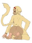 amber_eyes anthro anus biped butt feet female female_anthro fur genitals kneeling looking_at_viewer looking_back looking_back_at_viewer monkey_feet nude nude_anthro nude_female pose presenting presenting_hindquarters pussy raised_tail rear_view seiza simple_background sitting solo tail white_background yellow_body yellow_fur sewlde yang-mei_(sewlde) haplorhine mammal monkey primate 3:4 digital_drawing_(artwork) digital_media_(artwork) flat_colors full-length_portrait hi_res portrait warm_colors