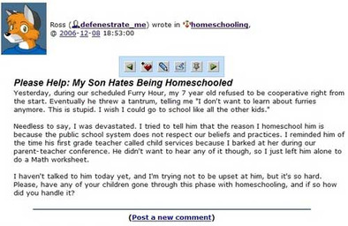 anthro bad_parenting blue_clothing blue_shirt blue_topwear clothed clothing furry_lifestyle humor joke male satire school screencap shirt solo text topwear trolling wall_of_text what unknown_artist livejournal canid canine fox mammal english_text grandfathered_content low_res