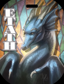 abstract_background ambiguous_gender blue_body blue_frill blue_scales claws ear_frill feral frill_(anatomy) glistening glistening_eyes horn mouth_closed scales solo three-quarter_view white_horn wing_claws wings yellow_eyes khyaber mythology dragon mythological_creature mythological_scalie scalie 2015 bust_portrait dated hi_res portrait signature