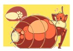 big_breasts blocked_egg bodily_fluids breasts crown egg female headgear huge_breasts oviposition pregnant pregnant_female simple_background solo sweat gunbangjindog ant arthropod hymenopteran insect absurd_res hi_res