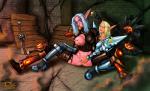 armor axe big_breasts blonde_hair blood_elf blue_eyes breasts clothing elf female fingering glowing_eyes green_eyes hair lesbian night_elf nipples pointy_ears pussy rosselito spread_legs spreading sword torn_clothing vaginal video_games warcraft weapon white_hair world_of_warcraft
Rating: Explicit
Score: 6
User: Ample_Bovine
Date: December 25, 2013