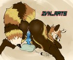 antennae_(anatomy) anthro anus bee_red_panda cum_tube dildo female penetration sex_toy solo spread_legs spreading stinger vaginal vaginal_penetration zeven_arts ailurid arthropod bee hymenopteran insect mammal red_panda hi_res