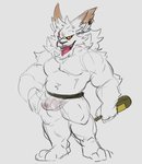 anthro big_bulge bulge clothing drunk jockstrap male slightly_chubby slightly_chubby_male solo substance_intoxication underwear mafekoba league_of_legends riot_games tencent kled_(lol) noxus yordle hi_res