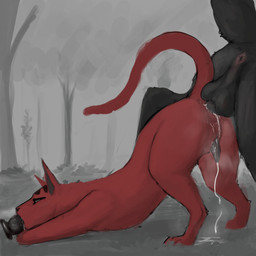 anal anal_orgasm anal_penetration animal_genitalia anus backsack balls bodily_fluids butt cock_gag cum cum_in_ass cum_inside deep_penetration duo ejaculation feral feral_on_feral gag genital_fluids genital_slit genitals hands-free knot knotted_penis knotting male male/male musk orgasm penetration penis presenting presenting_hindquarters raised_tail scorn_(corvidtree) sheath size_difference tail toy corvidtree rain_world videocult canid canine mammal slugcat 1:1 absurd_res hi_res