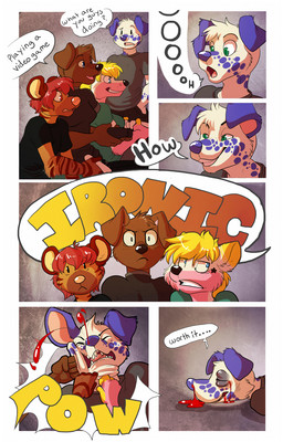 anthro aycee black_eye blonde_hair blood blue_eyes canine comic dialogue dog english_text feline female fight gamer green_eyes hair male mammal punch red_eyes red_hair sea_salt star text tiger
Rating: Safe
Score: 8
User: slyroon
Date: May 16, 2012 anthro aycee black_eye blonde_hair blood blue_eyes canine comic dialogue dog english_text feline female fight gamer green_eyes hair male mammal punch red_eyes red_hair sea_salt star text tiger
Rating: Safe
Score: 8
User: slyroon
Date: May 16, 2012