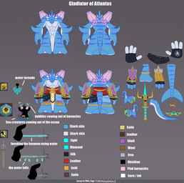 4_fingers abs aged_up anklet anthro armor belt big_arms big_legs bioluminescence black_clothing black_gloves black_handwear black_jewelry black_necklace black_trident blue_body blue_eyes blue_jewelry blue_necklace blue_scales bubble clothed clothing cracked_wall description diamond_(gem) dragon_statue elemental_manipulation face_tentacles feral fingerless_gloves fingers frill_(anatomy) front_view gauntlets gem gloves glowing gold_(metal) gold_anklet gold_belt gold_gauntlets gold_jewelry gold_neck_ring gold_necklace grey_background grey_body grey_scales handwear harpoon horn jewelry leather leather_armor leather_clothing male melee_weapon membrane_(anatomy) membranous_frill muscular neck_ring necklace nude obsidian_(material) partially_clothed pecs pectoral_fin pink_barnacles polearm pteruges redesign runes scales shark_tail shell silk silver_(metal) simple_background small_head solo spear standing tentacles text tornado trident water water_manipulation weapon white_horn wool_clothing yellow_anklet yellow_belt yellow_gauntlets yellow_jewelry yellow_necklace yellow_trident mouselect cthulhu_mythos h._p._lovecraft hi-rez_studios paladins_(game) grover_(paladins) aquatic fish hybrid sea_monster shark concept_art digital_drawing_(artwork) digital_media_(artwork) digital_painting_(artwork) english_description english_text hi_res painting_(artwork)