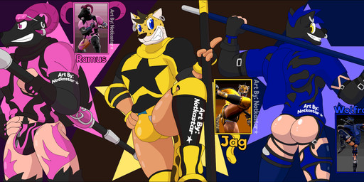 anthro bo_staff bouncing_bulge briefs bulge butt butt_jiggle character_creator clothing ear_piercing ear_ring exposed eyewear facial_piercing footwear furgonomics glasses group hoodie jiggling knee_pads male nose_piercing nose_ring piercing ring_piercing scarf shirt shoes smile speedo star swimwear t-shirt tailless thong topwear trio underwear vest wind conditional_dnp notkastar bandai_namco soul_calibur kilik_(soul_calibur) bovid canid canine canis caprine felid jaguar mammal pantherine sheep wolf animated hi_res