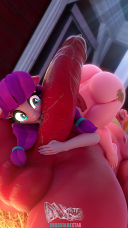 age_difference anthro balls big_balls big_penis bodily_fluids butt duo female genital_fluids genitals humanoid_genitalia humanoid_penis indoor_nudity inside licking loli male nude older_male older_on_young oral penile penis penis_lick precum sex size_difference tongue young young_anthro young_female younger_anthro younger_female conditional_dnp dduns friendship_is_magic hasbro my_little_pony big_macintosh_(mlp) lily_longsocks_(mlp) earth_pony equid equine horse mammal pony hi_res