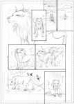 ambiguous_gender cloth digitigrade feral fur quadruped solo tail unknown_artist toriko_(series) terry_cloth battle_wolf canid canine canis mammal wolf graphite_(artwork) monochrome traditional_media_(artwork)