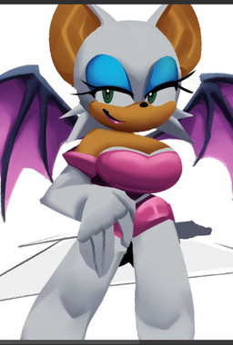 5_fingers anthro armwear bat_wings big_breasts big_ears blue_eyeshadow boots breasts clothed clothed_anthro clothed_female clothing elbow_gloves eyelashes eyeshadow female female_anthro fingers footwear fur gloves green_eyes hair handwear lips lipstick long_eyelashes makeup membrane_(anatomy) membranous_wings mouth_closed pink_lipstick shoes simple_background smile solo tan_inner_ear white_armwear white_background white_body white_boots white_clothing white_ears white_elbow_gloves white_footwear white_fur white_gloves white_hair white_handwear white_sclera wings rekkadraws sega sonic_the_hedgehog_(series) rouge_the_bat bat mammal 2026 digital_media_(artwork) portrait three-quarter_portrait