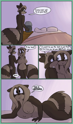 anthro anthro_on_anthro bed bedroom dialogue duo female female_anthro furniture imminent_incest male male/female male_anthro nude nude_female nude_male speech_bubble text dirty_bunny marissa_keys tommy_keys mammal procyonid raccoon comic english_text incest_(lore) incestuous_temptation_(lore) mother_(lore) mother_and_child_(lore) mother_and_son_(lore) parent_(lore) parent_and_child_(lore) parent_and_son_(lore) son_(lore)
