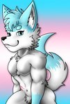 abs anthro bedroom_eyes big_butt blue_body blue_eyes blue_fur blue_hair blue_stripes bright_eyes butt chest_tuft eyebrows eyelashes femboy fur hair head_tuft lgbt_pride looking_at_viewer male multicolored_body multicolored_fur multicolored_tail muscular muscular_anthro muscular_femboy muscular_male narrowed_eyes nude pecs pink_stripes pride_color_background pride_colors scar seductive sensual simple_background smile solo stripes symbol tail tattoo teeth_showing transgender_pride_colors triceps tuft white_body white_fur white_stripes rjquaty max_(co3kiefox) domestic_cat felid feline felis mammal hi_res trans_(lore)