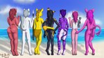 anthro beach big_breasts big_butt breasts butt butt_grab exposure_variation female fur grey_hair group hair hand_on_butt melee_weapon nude overweight overweight_female pawpads pink_body pink_fur pink_hair polearm ponytail purple_body purple_fur purple_hair rear_view robotic_arm sand social_nudity spear standing tail thick_thighs weapon white_body white_fur yellow_body yellow_fur scoutthecat02 nintendo pokemon carrie_lillis crystal_the_tiger garcella_(scoutthecat02) julie_cassels lexi_cortez bear brown_bear canid canine canis eeveelution espeon felid generation_1_pokemon generation_2_pokemon giant_panda grizzly_bear jolteon mammal pantherine pokemon_(species) tiger umbreon ursine wolf 16:9 hi_res widescreen