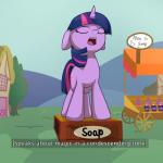 female feral horn outside soapbox solo text wenni friendship_is_magic hasbro my_little_pony mythology twilight_sparkle_(mlp) equid equine mammal mythological_creature mythological_equine unicorn 1:1 2020 absurd_res english_text hi_res