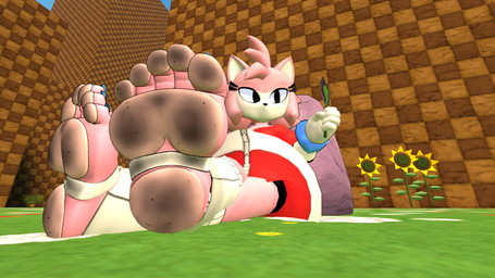 5_toes anthro clothing dirty dirty_feet dress feet female foot_fetish foot_focus fur pawpads pink_body pink_fur red_clothing red_dress soles solo toes honey-da-cat_(artist) sega sonic.exe_(creepypasta) sonic_the_hedgehog_(series) amy_rose malware_amy digital_creature eulipotyphlan hedgehog mammal 16:9 3d_(artwork) digital_media_(artwork) hi_res source_filmmaker_(artwork) widescreen
