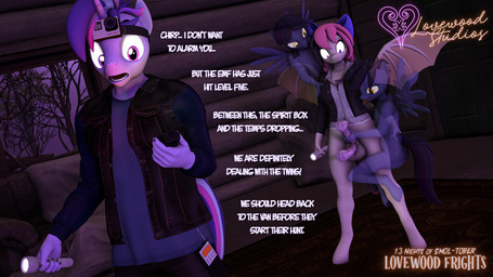 2_penises accessory anatomically_correct anatomically_correct_genitalia anatomically_correct_penis animal_genitalia animal_penis anthro balls bat_wings big_balls bottomless bow_ribbon breast_grab breasts cabin camera clothed clothing dialogue diphallism emf_reader equine_genitalia equine_penis female flashlight genitals ghost_sex grope group gynomorph hair_accessory hair_bow hair_ribbon hand_on_breast herm heterochromia hooves horn imminent_sex inside intersex intersex/female light log_cabin loli male membrane_(anatomy) membranous_wings moonlight multi_genitalia multi_penis open_wings partially_clothed penis penis_grab pink_eyes plant pseudonecrophilia ribbons spirit_box spread_wings tree wing_boner wings yellow_eyes young lovewood_studios hasbro my_little_pony mythology phasmophobia aquarius_(lovewoodstudios) chirp_(lovewoodstudios) gemini_(lovewoodstudios) pisces_(lovewoodstudios) bat_pony equid equine ghost mammal mythological_creature mythological_equine pegasus spirit unicorn 16:9 3d_(artwork) 4k absurd_res digital_media_(artwork) hi_res watermark widescreen brother_(lore) brother_and_sister_(lore) sibling_(lore) sister_(lore) sisters_(lore)