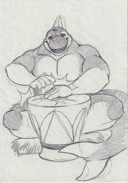 anthro drum drumming glistening glistening_eyes grin humanoid_hands looking_at_viewer male male_anthro muscular muscular_anthro muscular_male musical_instrument nude overweight overweight_anthro overweight_male pecs percussion_instrument simple_background sitting smile solo teeth hufnaar aquatic cetacean dolphin mammal oceanic_dolphin orca toothed_whale absurd_res hi_res monochrome sketch