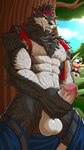 2023 9:16 abs anime_nosebleed anthro balls bear being_watched belt biceps biped blood bodily_fluids bottomwear canid canine canis clothed clothing cloud day digital_media_(artwork) dingding_(artist) dire_(fortnite) epic_games erection eyebrows foreskin fortnite fur genitals glans grey_body grey_fur group hi_res humanoid_genitalia humanoid_penis looking_at_another male male/male mammal masturbation muscular muscular_anthro muscular_male mythological_canine mythological_creature mythology navel no_underwear nosebleed open_bottomwear open_clothing open_pants pants pecs penile penile_masturbation penis plant polar_bear polar_patroller pubes retracted_foreskin sharp_teeth sky smile solo_focus standing teeth tree trio ursine vein veiny_penis wendell_(fortnite) were werecanid werecanine werewolf wolf