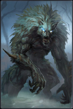 anthro blue_eyes bodily_fluids casual_nudity cheek_tuft claws dead_tree facial_tuft fangs fluffy fluffy_tail fog forest front_view fur fur_tuft glowing glowing_eyes light looking_at_viewer looking_forward male muscular muscular_anthro muscular_male naturally_censored night nude open_mouth outside plant pointy_ears prick_ears saliva scary shadow sharp_teeth sky snout solo spikes standing tail teeth tree tuft vein white_body white_fur unknown_artist mythology canid canine mammal mythological_canine mythological_creature werecanid werecanine werecreature werewolf 2:3