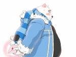 anthro belly blue_eyes blush clothing fur heart_symbol humanoid_hands male overweight overweight_anthro overweight_male scarf shirt simple_background solo topwear white_background white_body white_fur rentcg utau shirane_kan bear mammal polar_bear ursine 2018 hi_res