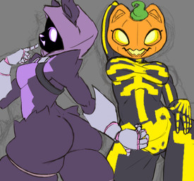 anthro duo female female/female female_anthro kaizooki epic_games fortnite fortnite:_battle_royale raven_team_leader spice_(fortnite) animal_humanoid bear felid feline humanoid mammal mammal_humanoid hi_res